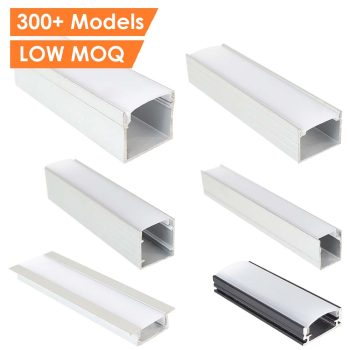 LED-Streifenprofilkanal 1m 2m 3m Kundenspezifisches Eck-LED-Aluminiumprofil für LED-Streifen